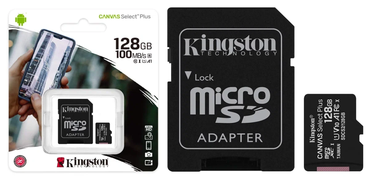 Карта памяти kingston  128 гб