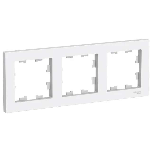 Рамка 3 поста Schneider Electric Atlas Design белая