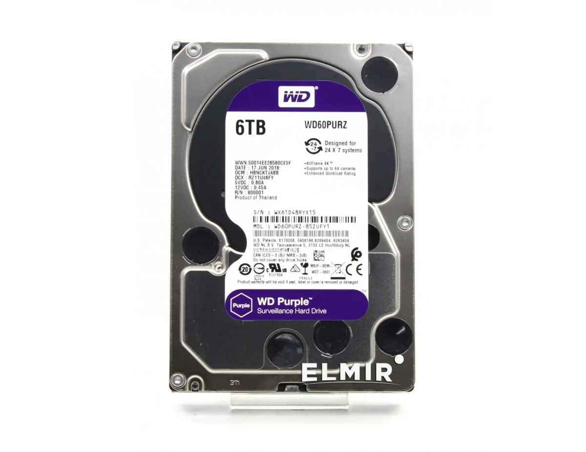 Жесткий диск Western Digital 6Tb Purple