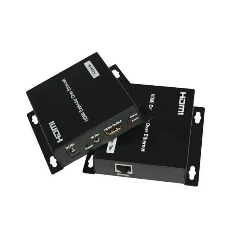 Передатчик и приемник HDMI(4K60)+USB  по витой паре до 100м.