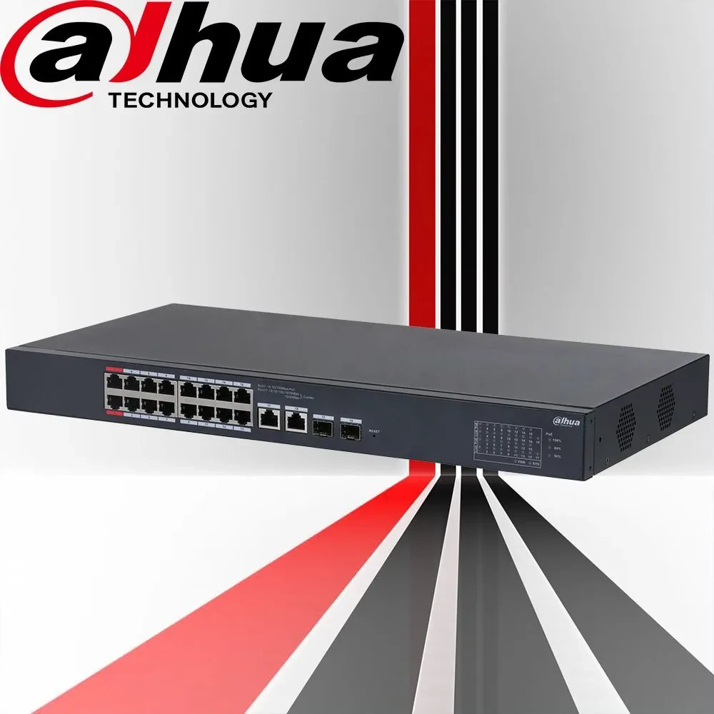 16-портовый PoE коммутатор dahua dh-cs4218-16et-135