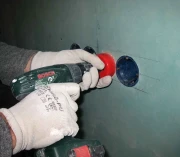 Отверстие под установочную, распределительную коробку ( Бетон )