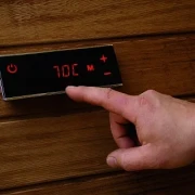 Установка  пульта управления банной печкой